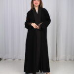 عباية روز دانتيل من الامام و الجوانب