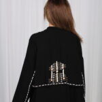 ⁦عباية بشك رمادي خلفي محدد من الاكتاف بشكل مخفي⁩ - الصورة ⁦9⁩