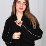 ⁦عباية بشك رمادي خلفي محدد من الاكتاف بشكل مخفي⁩ - الصورة ⁦12⁩