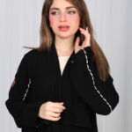 ⁦عباية بشك رمادي خلفي محدد من الاكتاف بشكل مخفي⁩ - الصورة ⁦8⁩