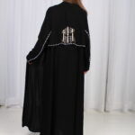 ⁦عباية بشك رمادي خلفي محدد من الاكتاف بشكل مخفي⁩ - الصورة ⁦13⁩