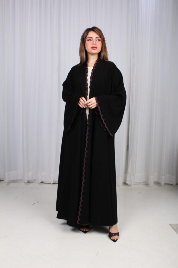 ⁦عباية لوسيندا شك موف على اطراف عباية⁩ - الصورة ⁦6⁩