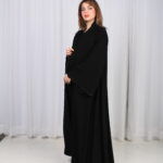 ⁦عباية لوسيندا شك اسود على اطراف عباية⁩ - الصورة ⁦7⁩