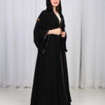 عباية لوسيندا شك نحاسي على اطراف عباية