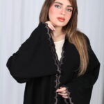 عباية لوسيندا شك نحاسي على اطراف عباية