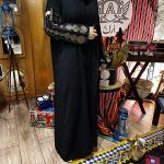 ⁦عبايه انترنت بكم مفصول وتطريز بذهبي⁩ - الصورة ⁦8⁩