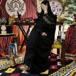 ⁦عبايه انترنت بكم مفصول وتطريز بذهبي⁩ - الصورة ⁦3⁩