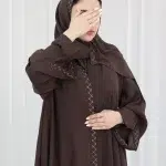 عباية آية كلوش جملي بتطريز شك مخفي