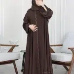⁦عباية آية كلوش جملي بتطريز شك مخفي⁩ - الصورة ⁦3⁩