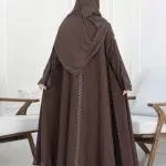⁦عباية آية كلوش جملي بتطريز شك مخفي⁩ - الصورة ⁦5⁩