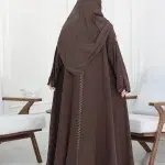 ⁦عباية آية كلوش جملي بتطريز شك مخفي⁩ - الصورة ⁦6⁩