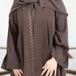 ⁦عباية آية كلوش جملي بتطريز شك مخفي⁩ - الصورة ⁦7⁩