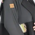 ⁦عباية حنين كلوش كامل بقماش كريب الابداع مع طرحه مطرزه⁩ - الصورة ⁦9⁩