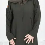عباية بليزر زيتي مموج