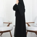 عباية أجوان بشك اسود على اكمام