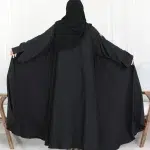 ⁦عباية كلوش اية اسود بتطريز شك مخفي⁩ - الصورة ⁦3⁩
