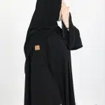 ⁦عباية كلوش بشك اسود محددة⁩ - الصورة ⁦10⁩