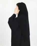 ⁦عباية بشت بتطريز اري اسود مخفي من امام⁩ - الصورة ⁦3⁩