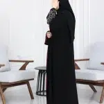 ⁦عباية أجوان بشك عنابي على اكمام⁩ - الصورة ⁦6⁩