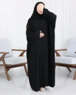 ⁦عباية بشت بتطريز شك اسود مخفي على اكمام⁩ - الصورة ⁦4⁩