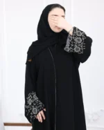 ⁦عباية أجوان بشك رمادي على اكمام⁩ - الصورة ⁦6⁩