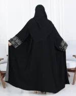 ⁦عباية أجوان بشك رمادي على اكمام⁩ - الصورة ⁦3⁩