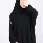 ⁦عباية بشت بتطريز شك اسود مخفي على اكتاف⁩ - الصورة ⁦6⁩