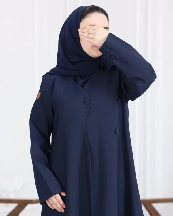 ⁦عباية بليزر كريب صيفي قصة جاكيت رسمي ستريت⁩ - الصورة ⁦4⁩