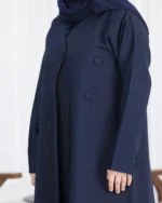 ⁦عباية بليزر كريب صيفي قصة جاكيت رسمي ستريت⁩ - الصورة ⁦2⁩