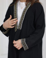 ⁦عباية بناتي سي واي مطرزة ببيج⁩ - الصورة ⁦2⁩