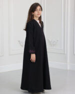 ⁦عباية بناتي بتطريز ارى بلون موف⁩ - الصورة ⁦6⁩