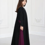 عباية بناتي فيونكة بلون موف