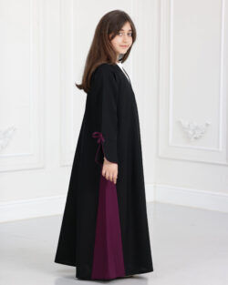 عباية بناتي فيونكة بلون موف