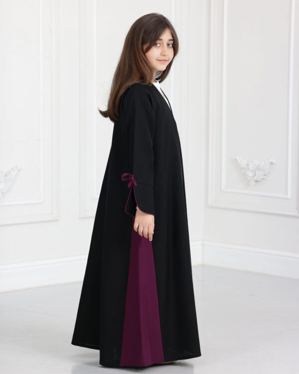 عباية بناتي فيونكة بلون موف