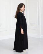 عباية بناتي فيونكة بلون اسود