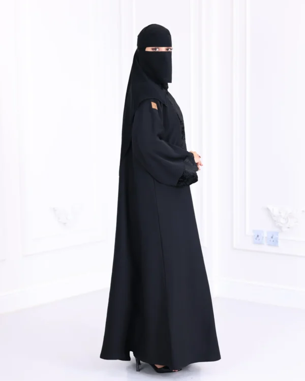 ⁦عباية سراميك محددة بمخمل منقش⁩ - الصورة ⁦4⁩