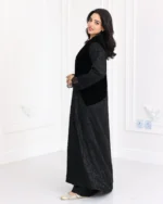 ⁦عباية مخمل مندمجة بدانتيل من اسفل عباية⁩ - الصورة ⁦9⁩