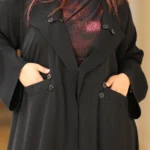 ⁦عباية كلوش عملية بجيوب امامي⁩ - الصورة ⁦3⁩