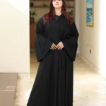 ⁦عباية كلوش لف محددة بكحلي⁩ - الصورة ⁦4⁩