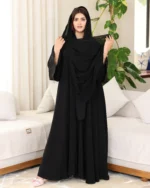 عباية قمر مطرزه بالاسود