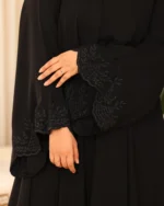 ⁦عباية قمر مطرزه بالاسود⁩ - الصورة ⁦2⁩