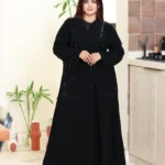 عباية مطرزة بشك اسود فمخة 0891