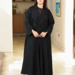 ⁦عباية نور فاشن مع تدخل جاكار noor fashion abaya 0908⁩ - الصورة ⁦4⁩
