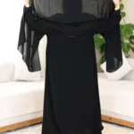 ⁦عباية غادة الفخامة مطرزه باسود 0912⁩ - الصورة ⁦3⁩