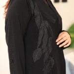 ⁦عباية غادة الفخامة مطرزه باسود 0912⁩ - الصورة ⁦5⁩