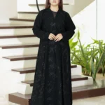 ⁦عباية ربع كلوش مطرزة كامل 0919⁩ - الصورة ⁦2⁩