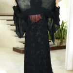 ⁦عباية ربع كلوش مطرزة كامل 0919⁩ - الصورة ⁦4⁩